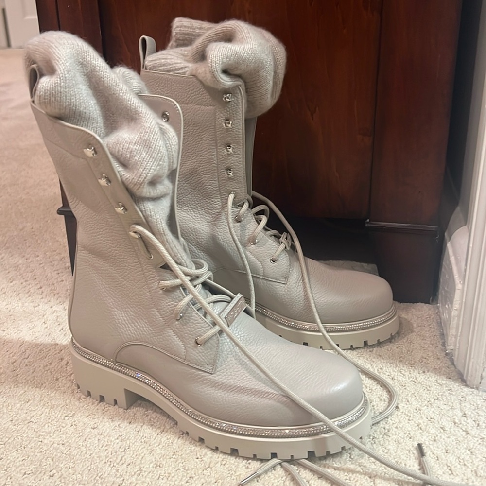 NEW René Caovilla
knee-length knit boots - Picture 3 of 5